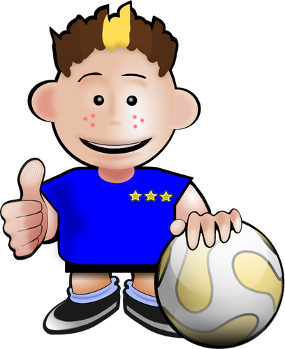 Cartoon Soccer Player Clipart