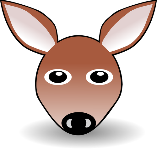 Funny Fawn Face Clipart