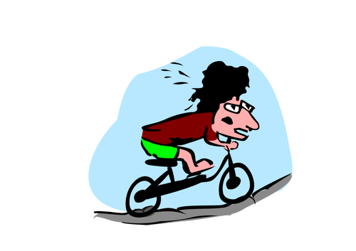 Cartoon Biker Clipart