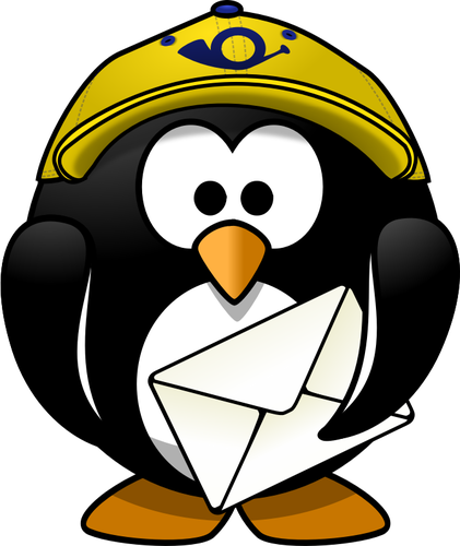 Penguin Postman Clipart