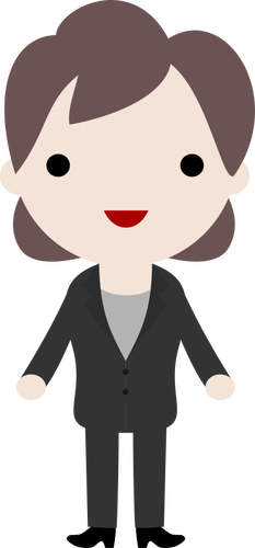 Girl In Suit Clipart