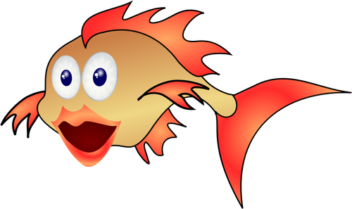 Cartoon Surprised Fish Clipart