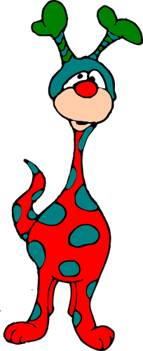 Colored Cartoon Creature Clipart