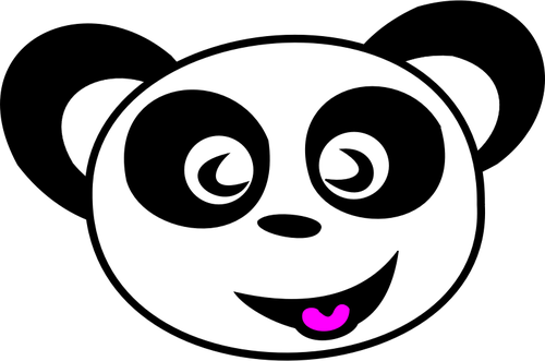 Of Happy Panda Face Clipart
