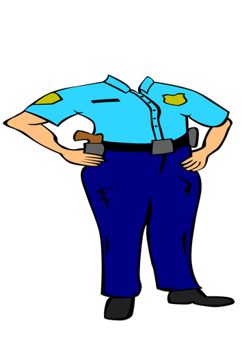 Headless Police Officer Clipart
