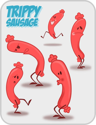 Of Trippy Sausage Clipart