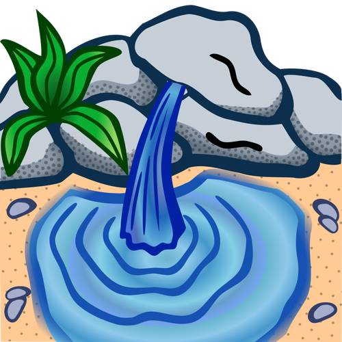 Colored Water Spring Clipart