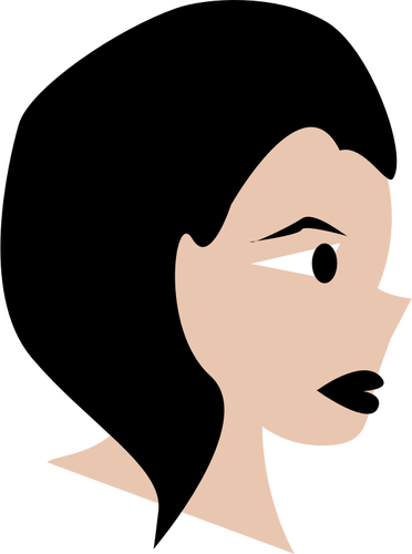 Of Woman'S Cartoon Face Clipart