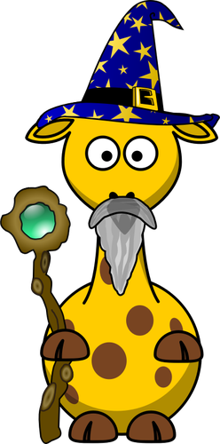 Of Magician Giraffe Clipart