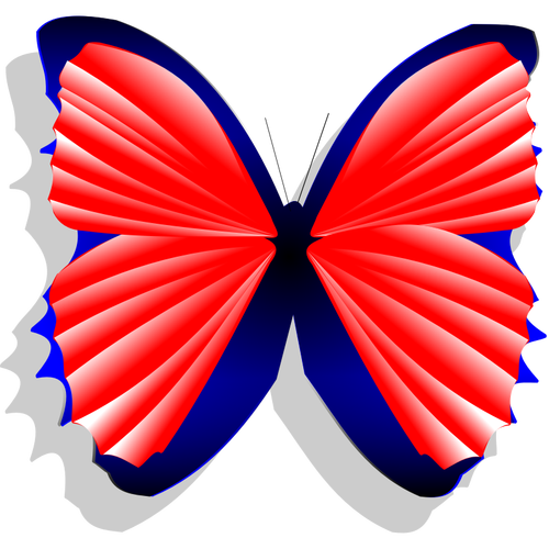 Blue And Pink Butterfly Clipart