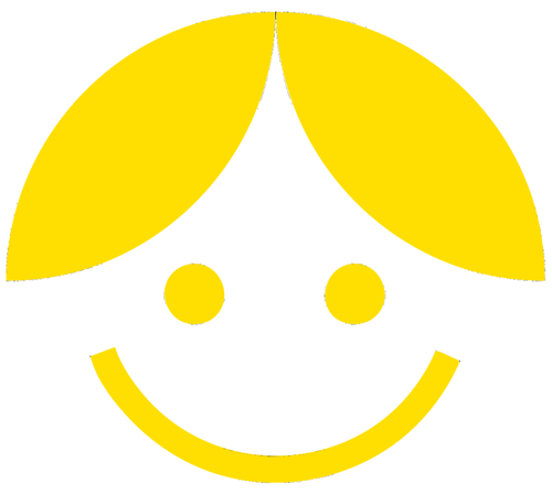 Yellow Cartoon Girl-Boy Clipart