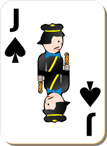 Jack Of Spades Gaming Card Clipart