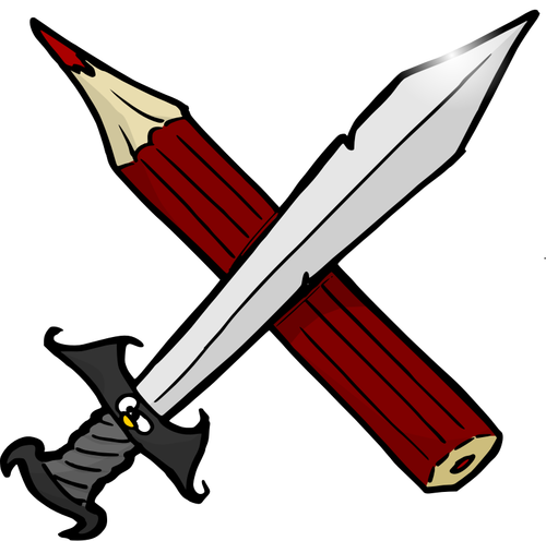 Sword And Pencil Clipart