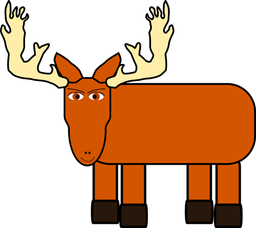 Cartoon Image Of A Moose Clipart
