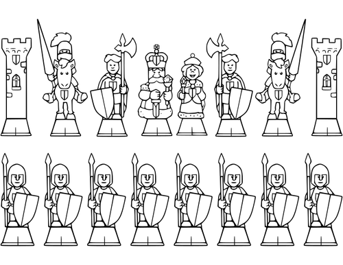 Chess Soldiers Clipart