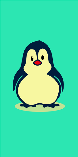 Cartoon Penguin Silhouette Clipart