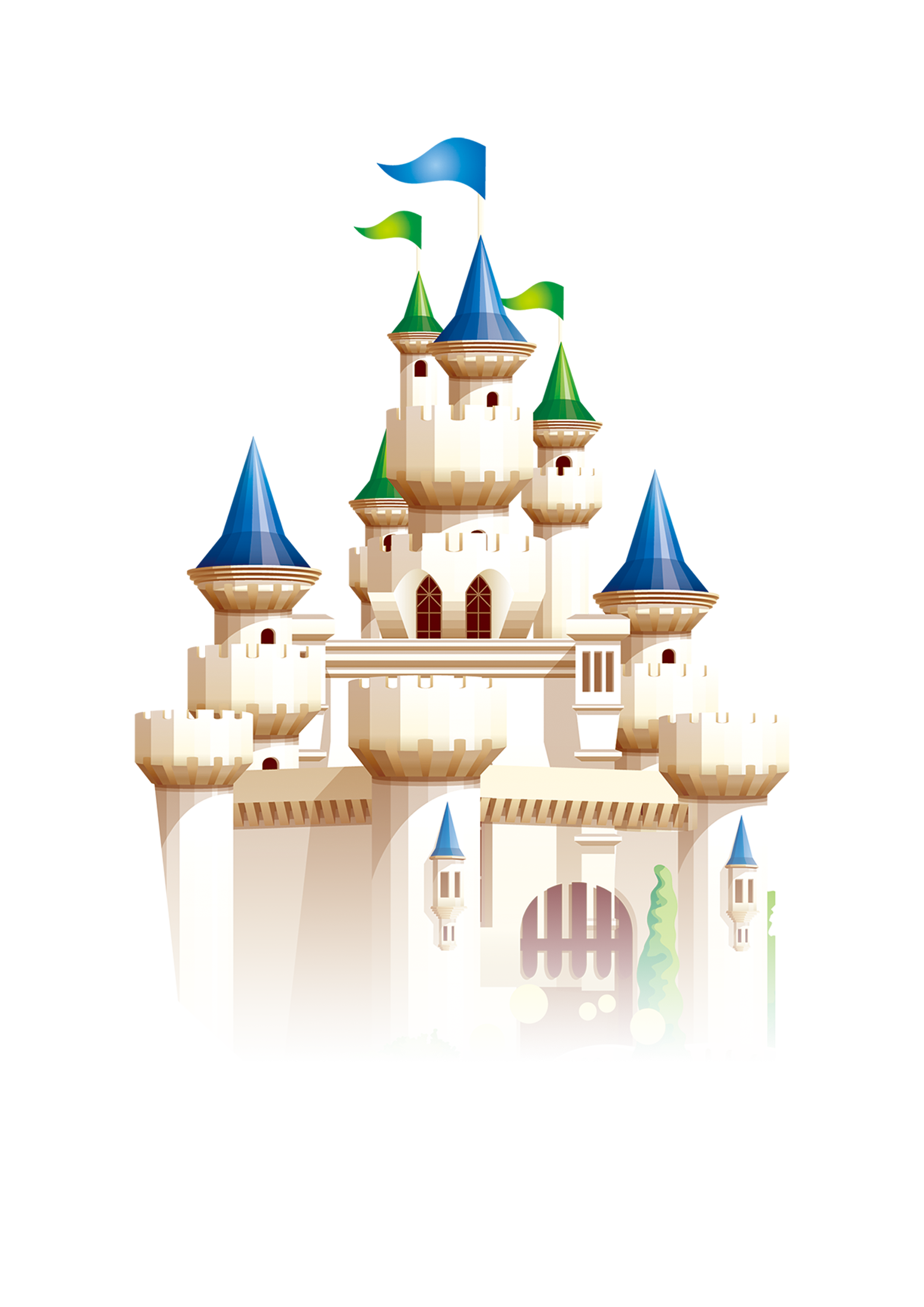 Fairytale Fantasy Castle Cartoon Free HQ Image Clipart