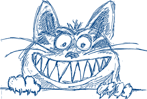 Of Grinning Cat Clipart