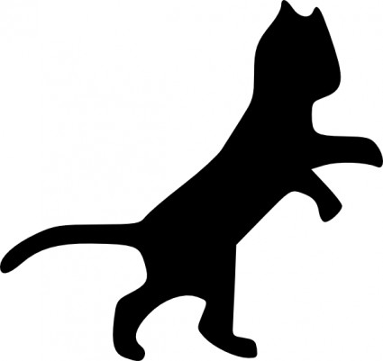 Dog And Cat Silhouette Free Download Clipart