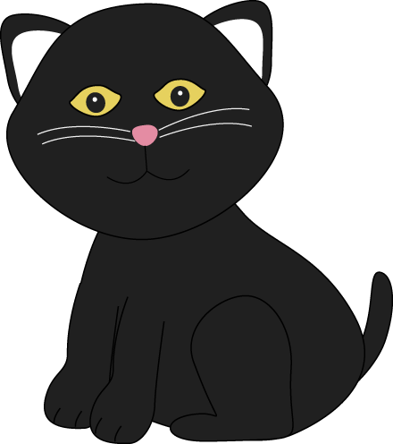 Cartoon Cats Cute Halloween Black Cat Image Clipart