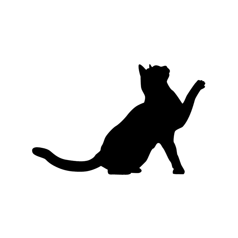 Silhouette Cat HQ Image Free PNG Clipart