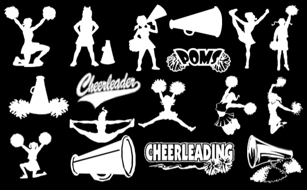 Cheerleading Images About Cheerleader Art On School Clipart