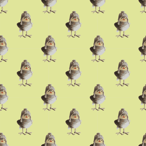 Bird Craftwork - Seamless Pattern Clipart