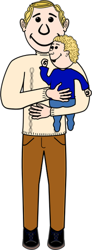 Of Father And Child Clipart