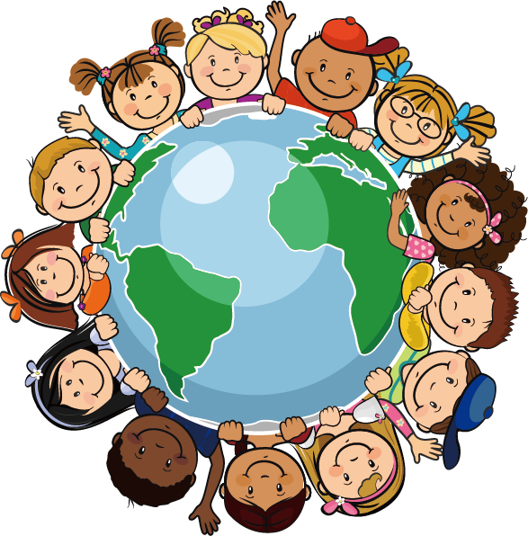 On Child Childrens Globe Rights Of Universal Clipart
