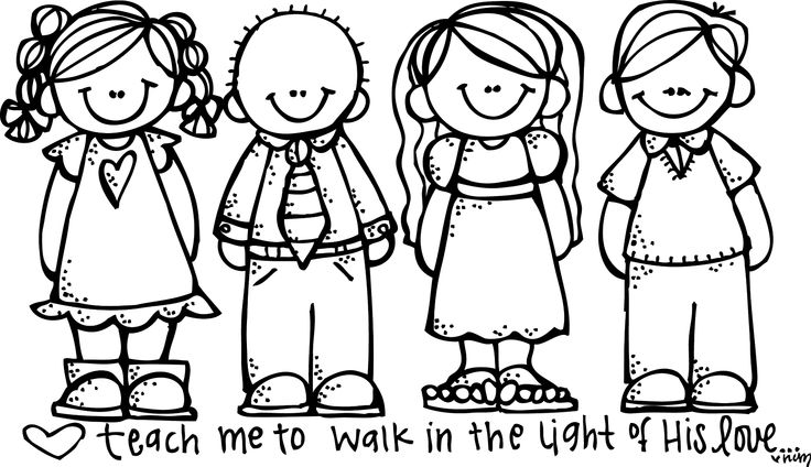 Free Lds To Color For Primary Children Clipart