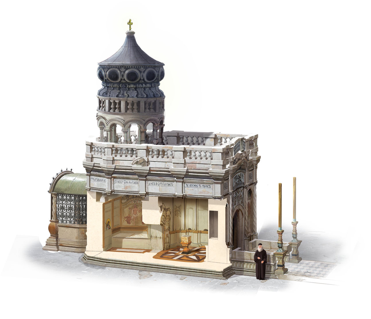 Burial Land Holy Sepulchre Of Jesus Calvary Clipart
