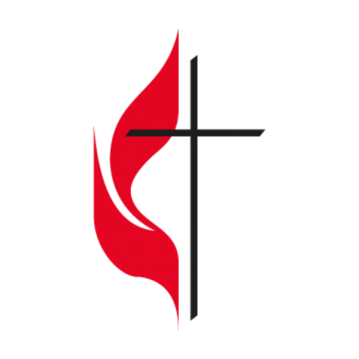 And United Christian Methodist Cross Vector Flame Clipart