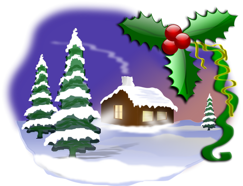 Christmas Landscape Clipart