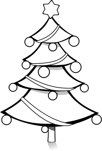 Christmas Tree With Christmas Balls Clipart