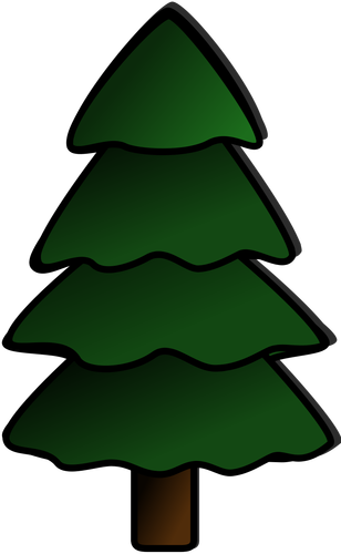 Christmas Tree Colored Clipart