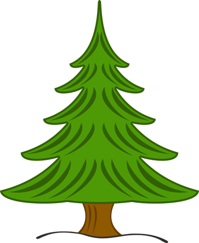 Of Green Christmas Tree Clipart