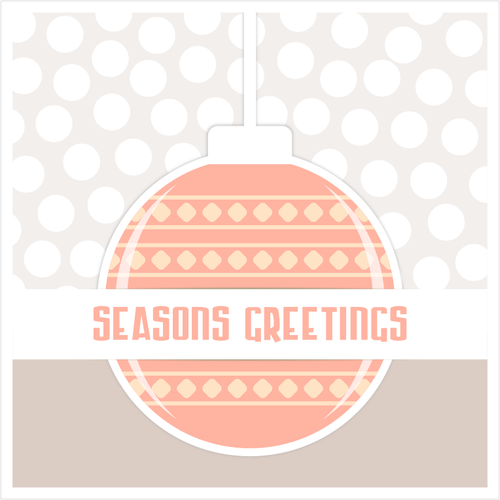 Christmas Ornament Greeting Card Clipart