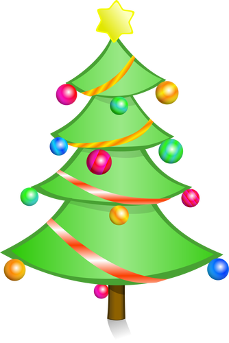 Christmas Tree Art Clipart