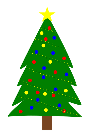 Christmas Tree Illustration Clipart