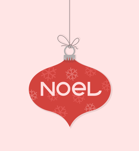 Noel Christmas Ornament Clipart