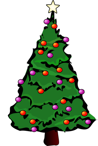 Christmas Tree Art Clipart