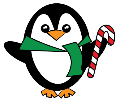 Cute Christmas Penguin Kid Clipart Clipart