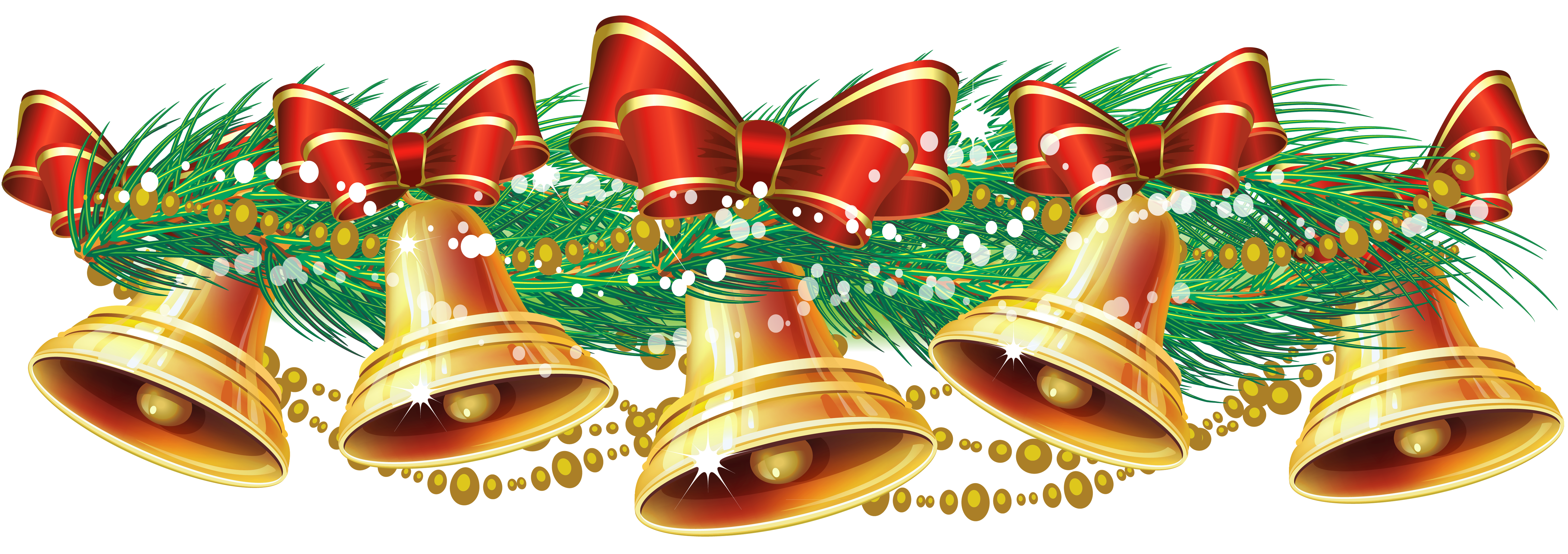 Jingle Bells Golden Christmas Bell Free Transparent Image HD Clipart