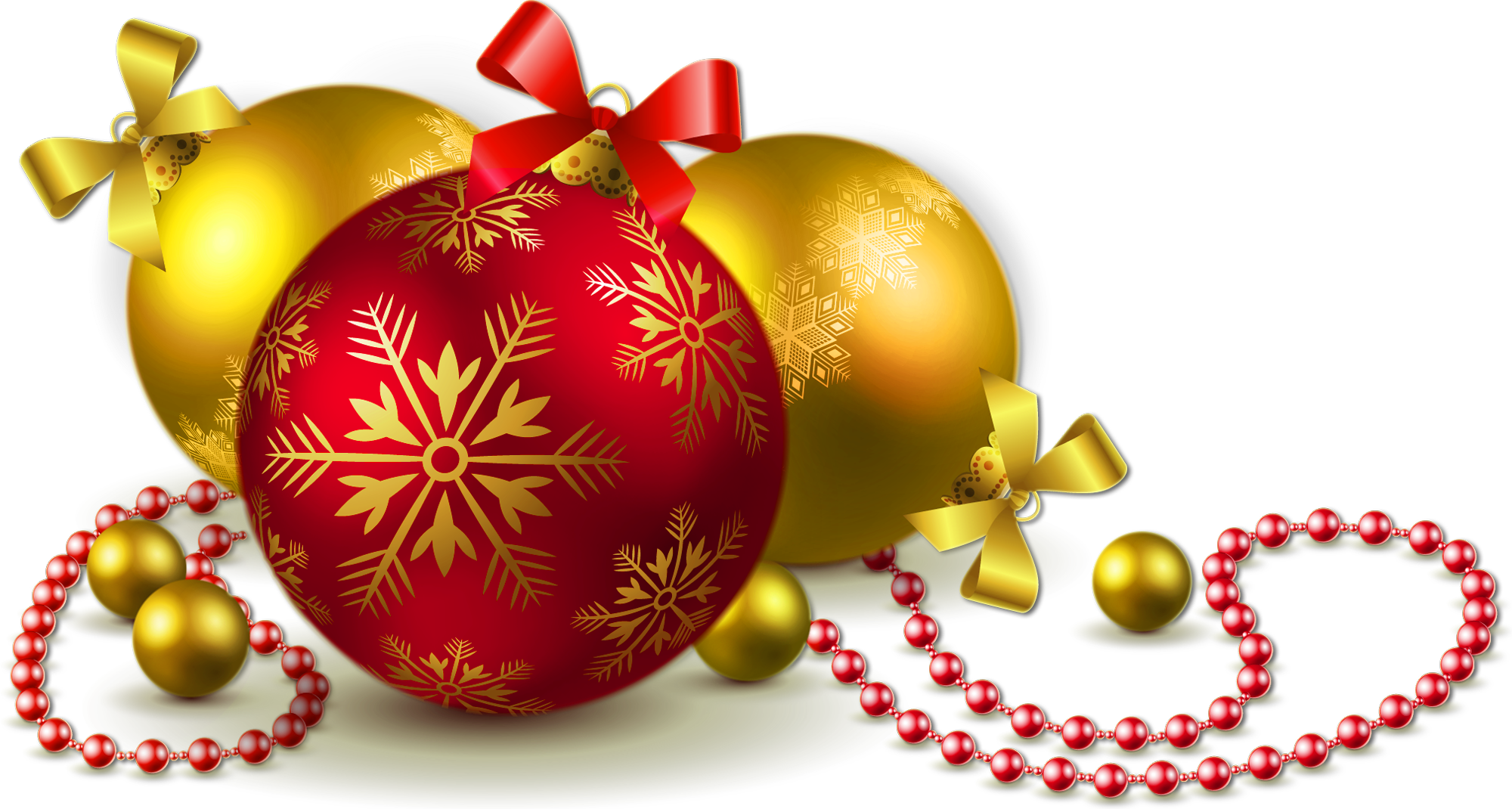 And Balls Gold Ornament Tree Transparent Christmas Clipart