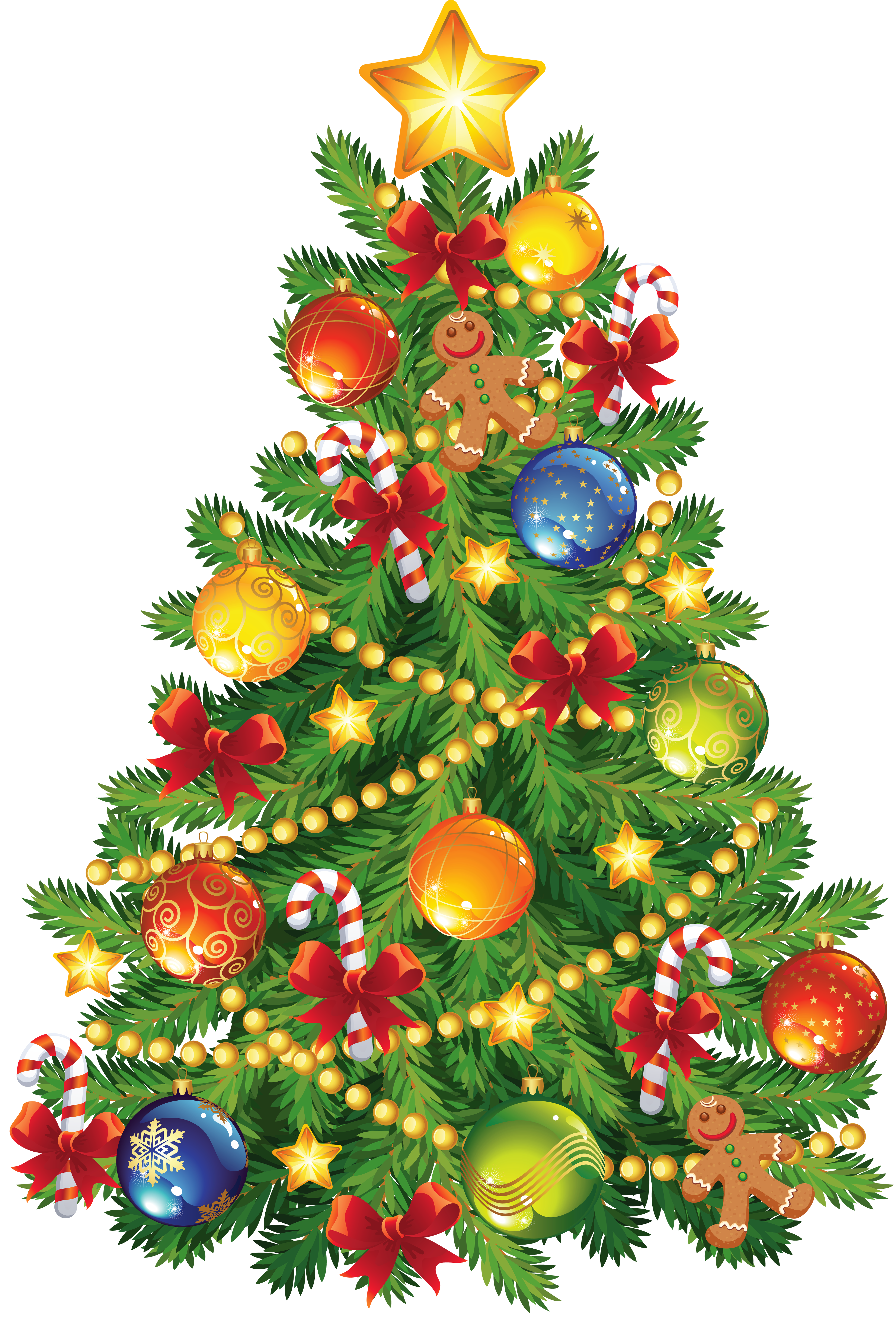 Ornament Tree Transparent Large Gingerbread With Christmas Clipart