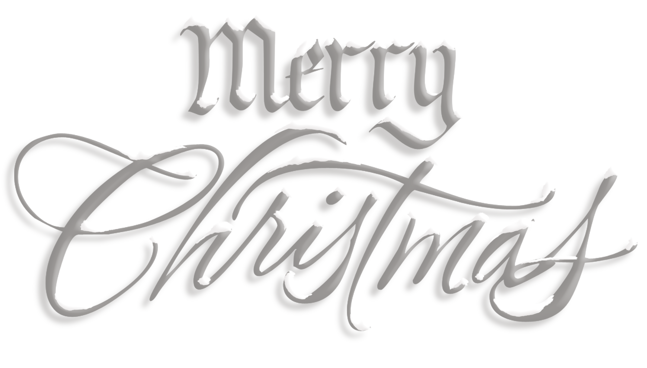 Letter Text Christmas Merry Writing Transparent Clipart
