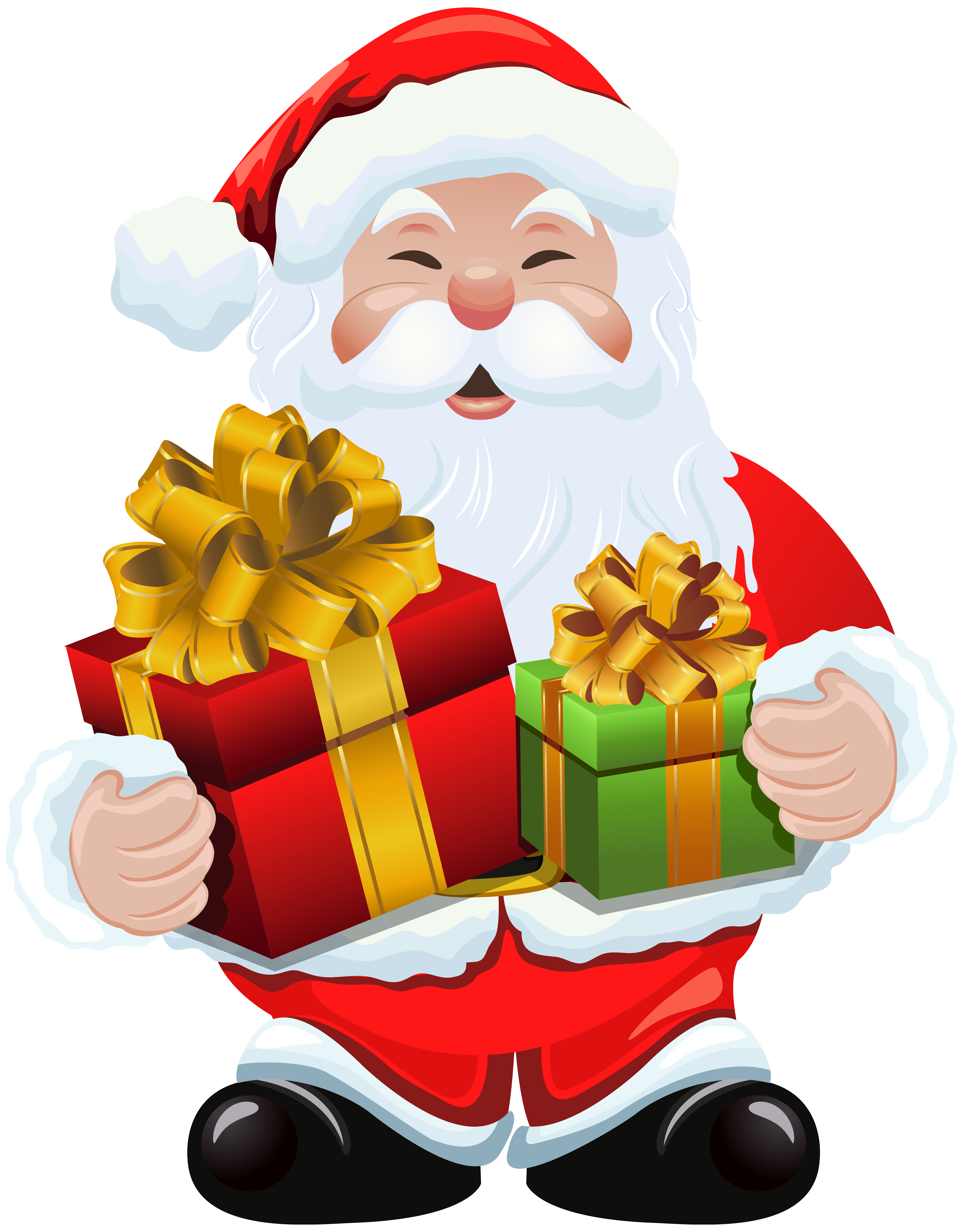 Gift Claus Gifts Santa With Christmas Clipart