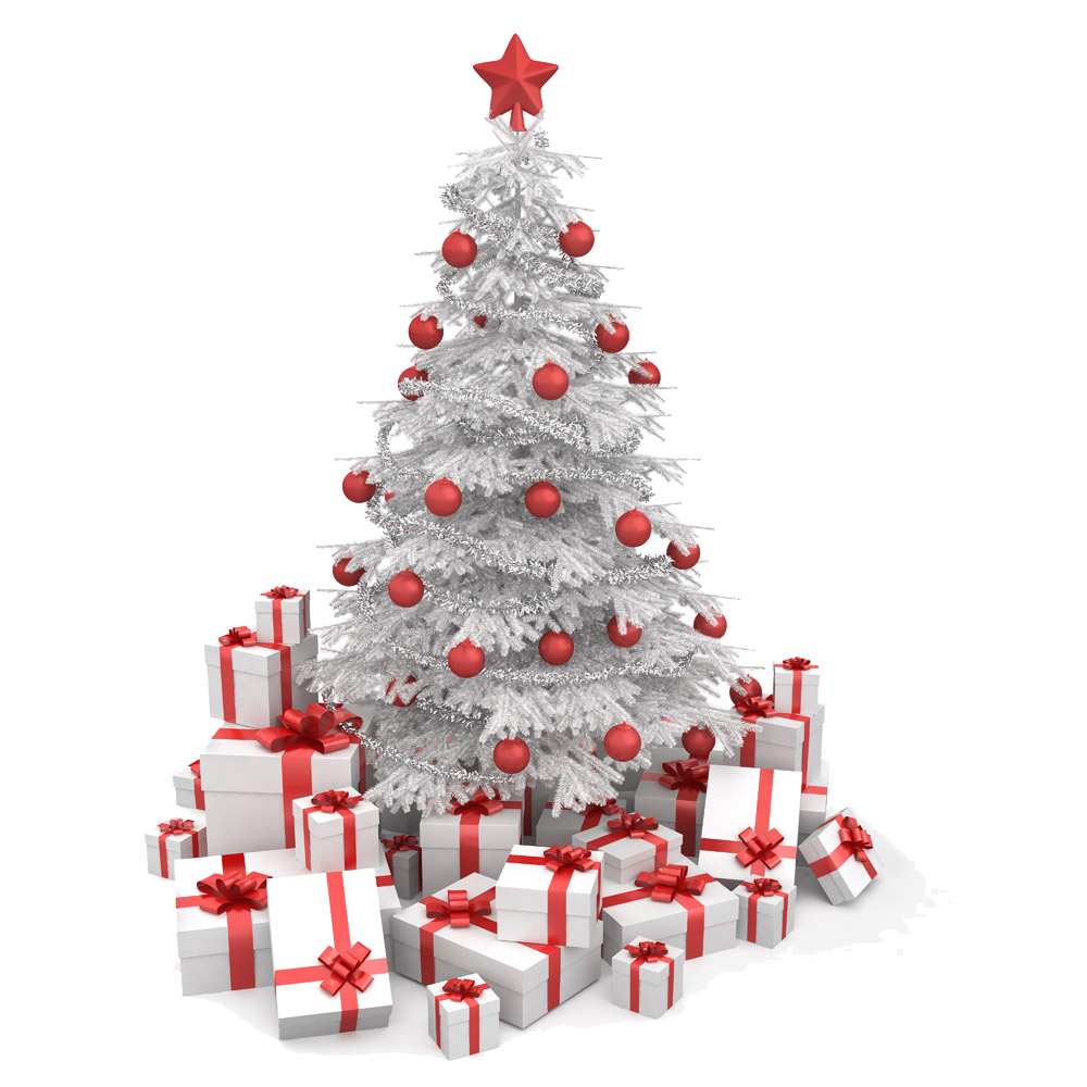 Box White Tree Christmas Gift Free Clipart HD Clipart
