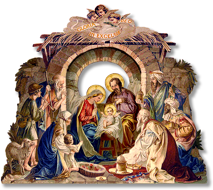 Family Holy Of Royal Scene Jesus Nativity Clipart