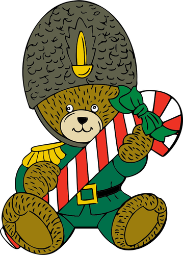 Christmas Guard Bear Clipart